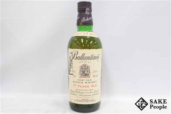 バランタイン ベリーオールド 17年 750ml ウイスキー ◇注目! 43% 未開