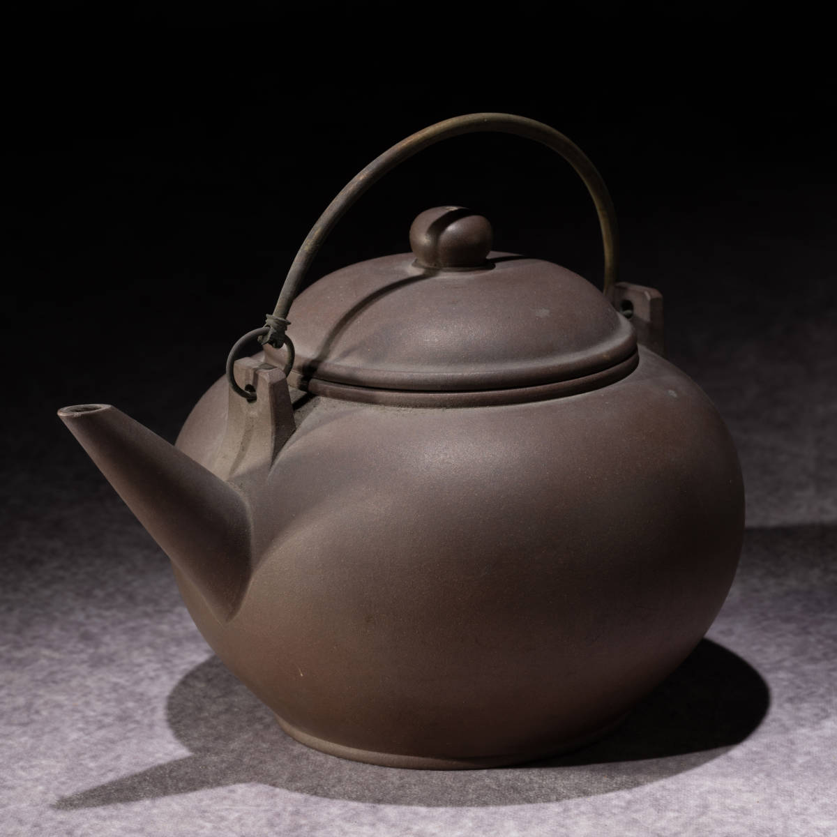 中国美術 紫砂 急須 煎茶道具 朱泥 唐物 茶壷 在銘 貢局