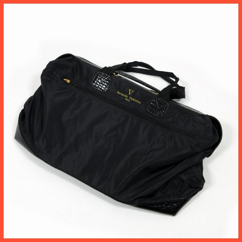 ◎☆Bernardo Valentino（ベルナルド バレンチノ）◇レディース◇ボストンバッグ◇ブラック×ゴールド◇上質◇
