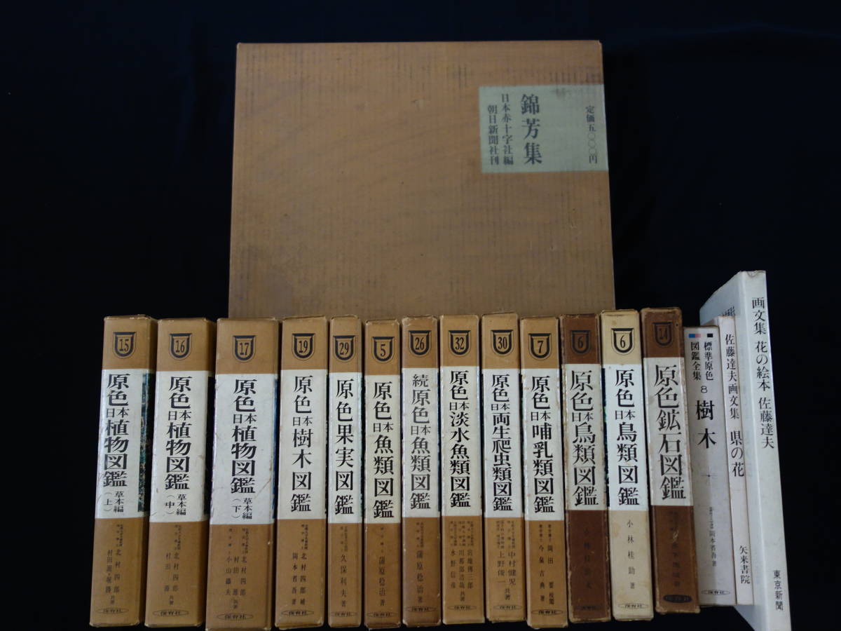 原色日本図鑑シリーズ13冊 保育社 標準原色図鑑全集8 樹木 原色佐藤