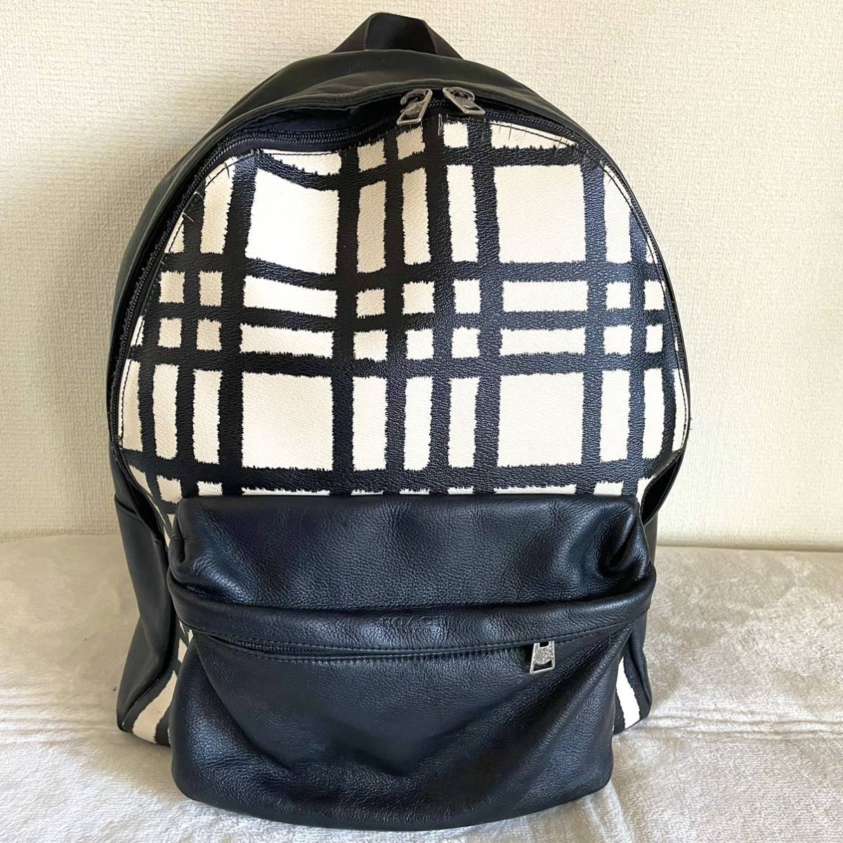 COACH コーチ k444 ミニリュック バックパック ゼブラ柄 ブラック