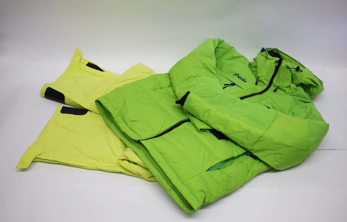 スキーウェア Jacket フェニックス phenix スウェーデンスキージャケット Ski ブルー×蛍光黄緑② &frasl;phenixスキー MENSSweden スノーウェア XL 上下セット メンズ アウトドア 黄緑・青 黄色｜Yahoo!フリマ（旧