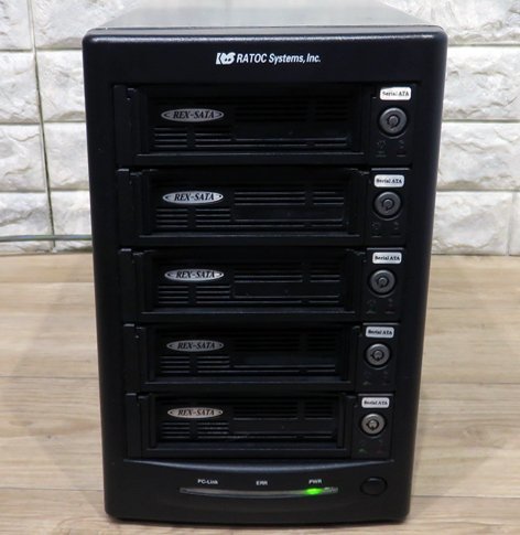 注文専用ページ ☆≪中古品≫Ratoc 5台用eSATAリムーバブルRAIDケース[t22120510
