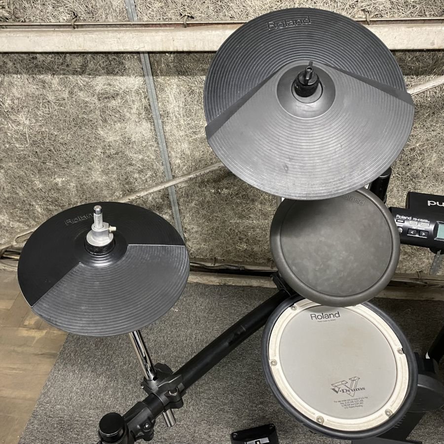 引取or発送】Roland TD-4 電子ドラム セット 簡易音出し確認済み ※配線 