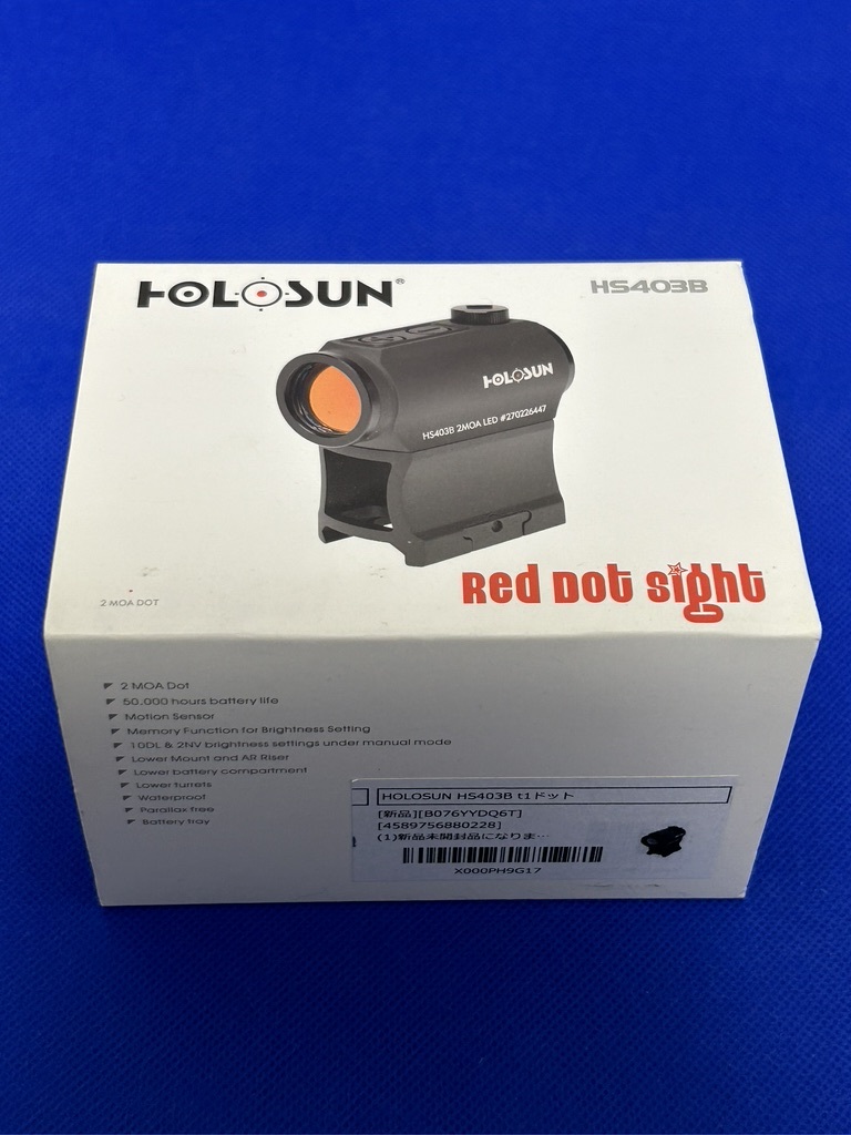 ドットサイト レッド HS403B チューブドットサイト HOLOSUN: HE403B-GR