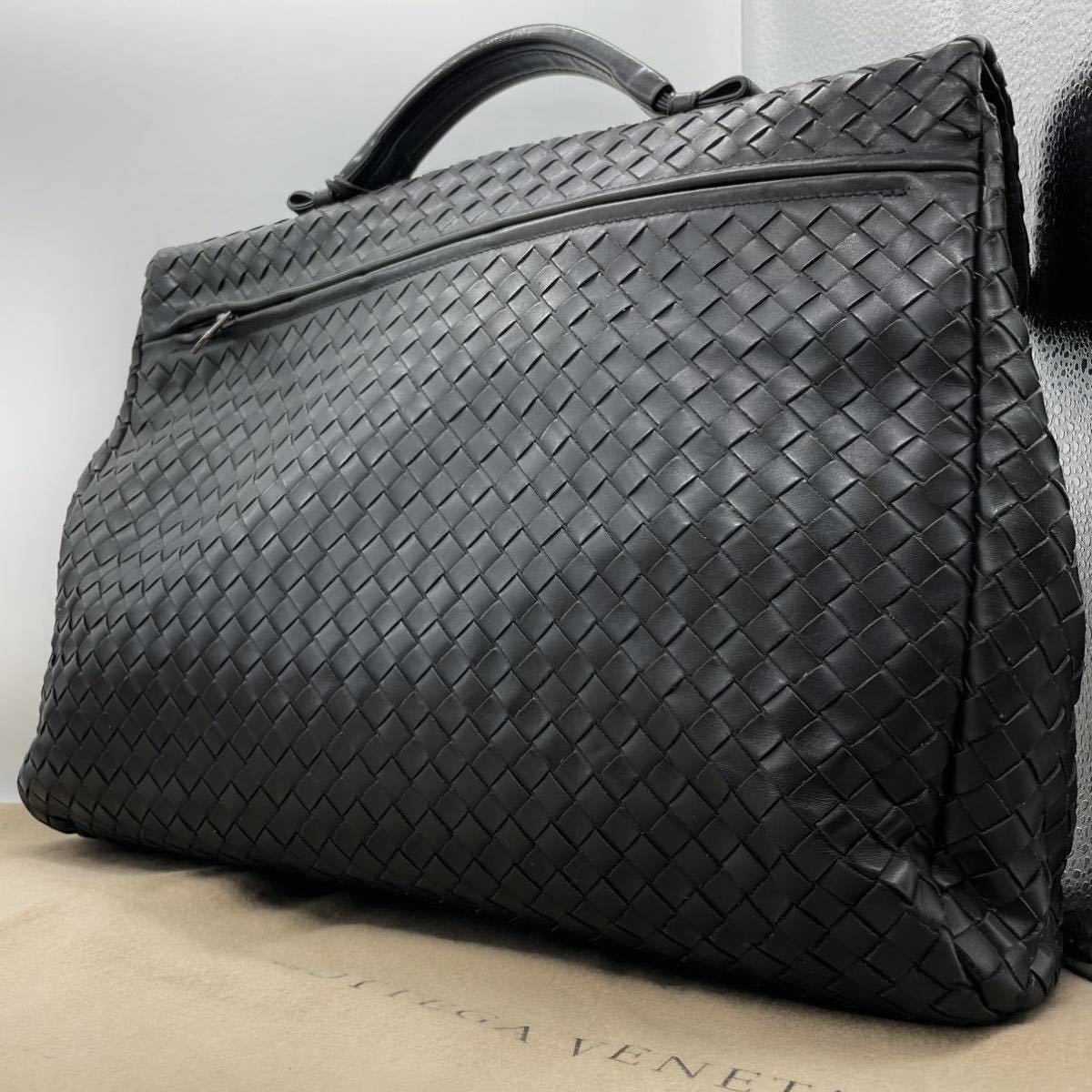 1円【超高級】BOTTEGA VENETA ボッテガヴェネタ ビジネスバッグ ブリーフケース メンズ イントレチャート 鍵 レザー ブラック 黒 保存袋付 VENETA ボッテガヴェネタ BOTTEGA ショルダーバッグ ボッテガヴェネタ■ウエストポーチ 最