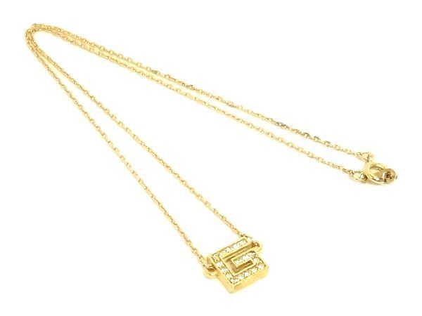 1円 □美品□ GIVENCHY ジバンシィ ラインストーン ネックレス 