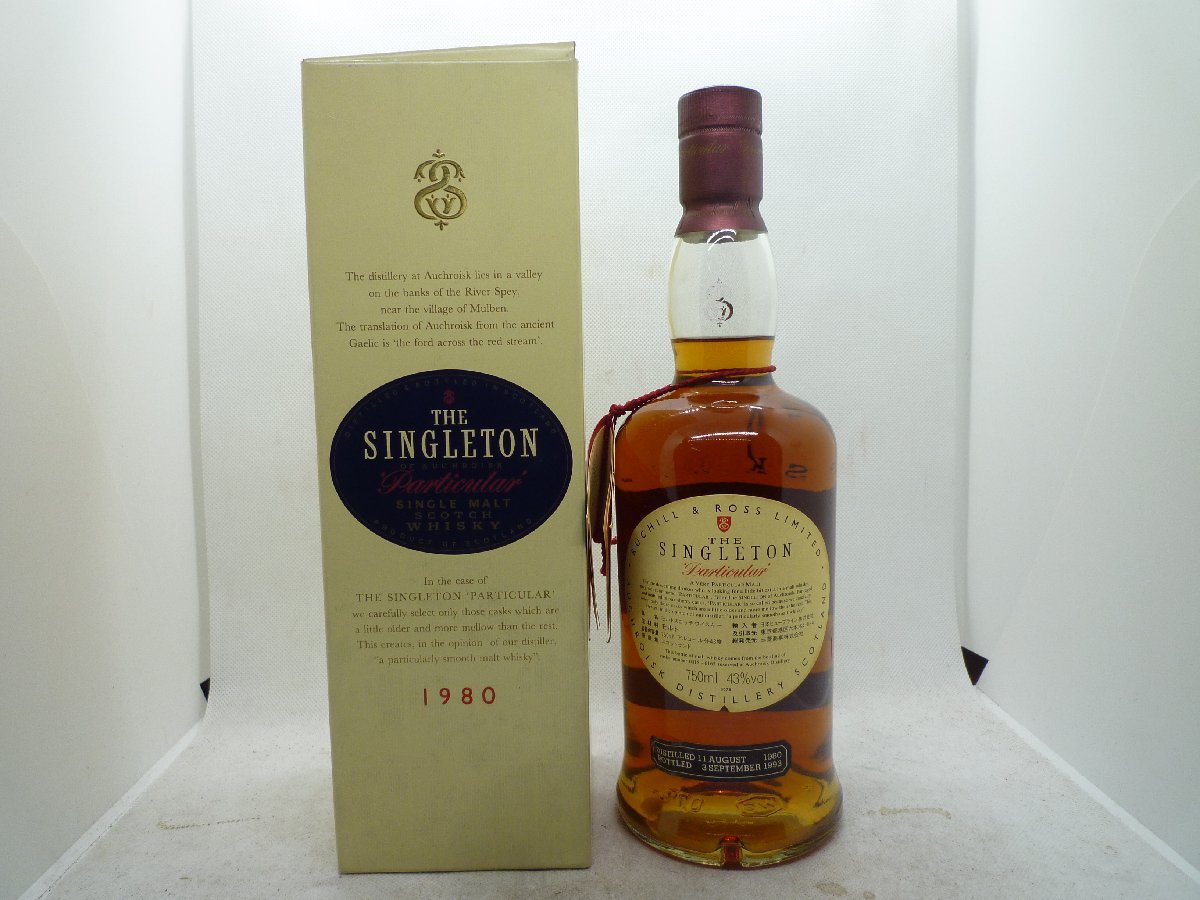 古酒 未開栓】THE SINGLETON PARTICULAR 1980 シングルトン パティ