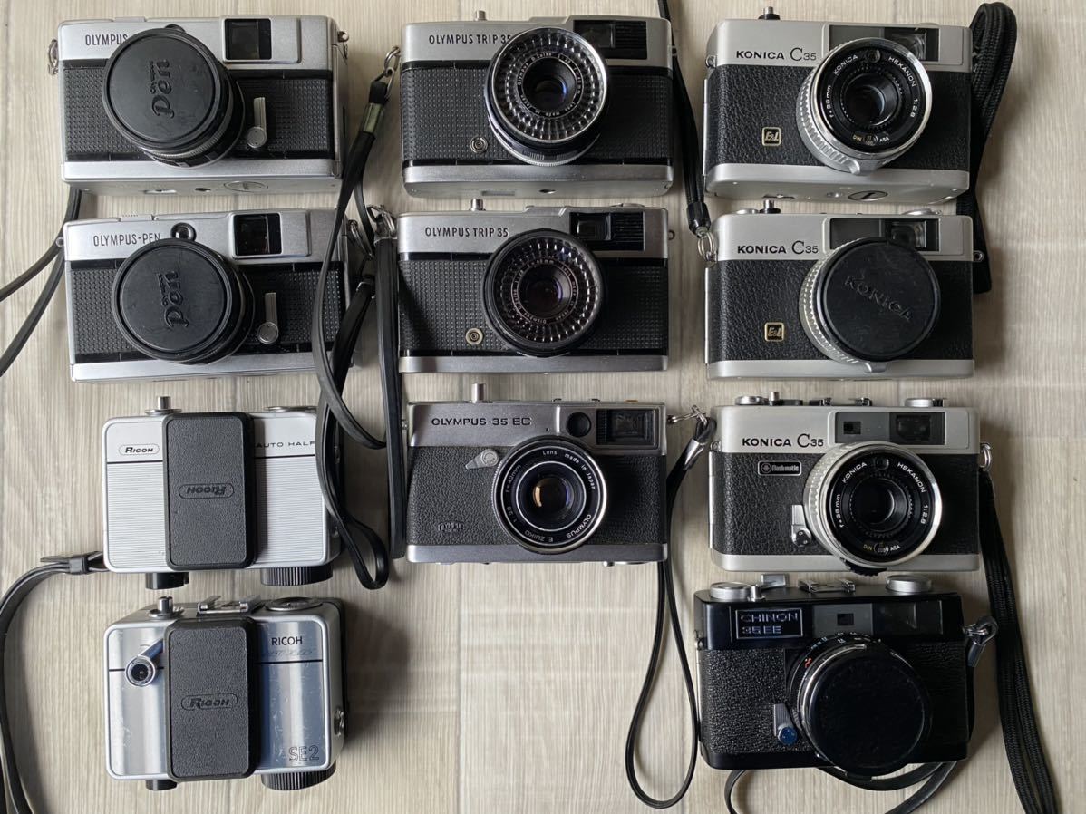 d*7様 OLYMPUSフィルムカメラ 7台まとめTRIP35 / PEN / Olympus Trip 0 and a Review 35ED Budget Compacts Camera 35mm Film