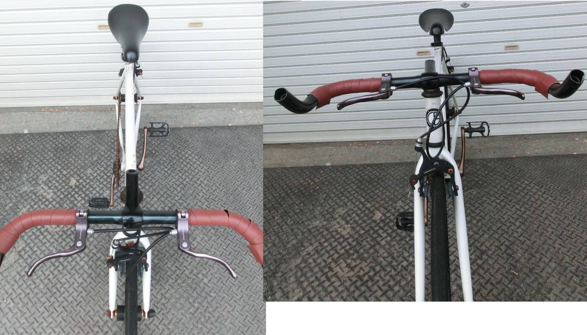 1117-658）メーカー不明 ロードバイク 自転車 部品取り ジャンク【引取 