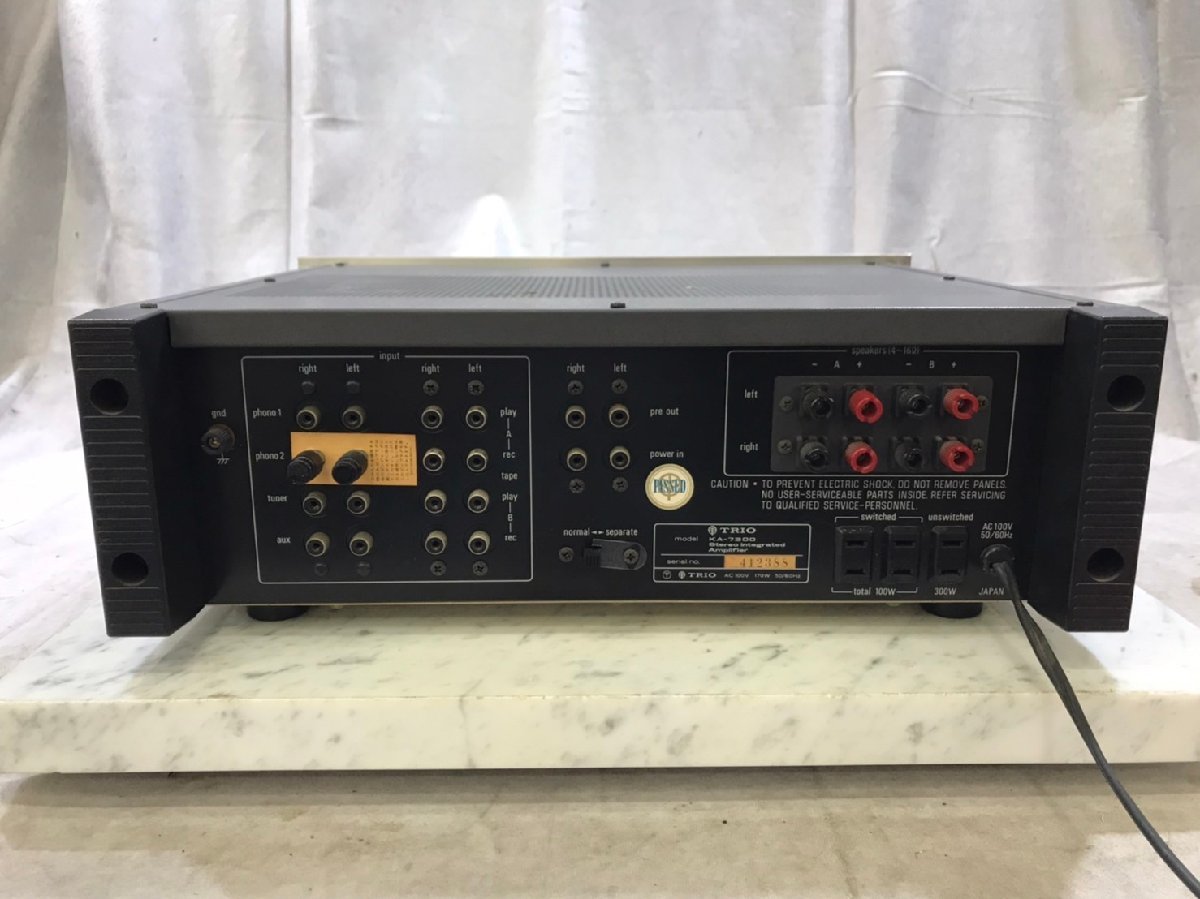 □t1394 ジャンク☆TRIO トリオ KA-7300 ステレオインテグレーテッドアンプ
