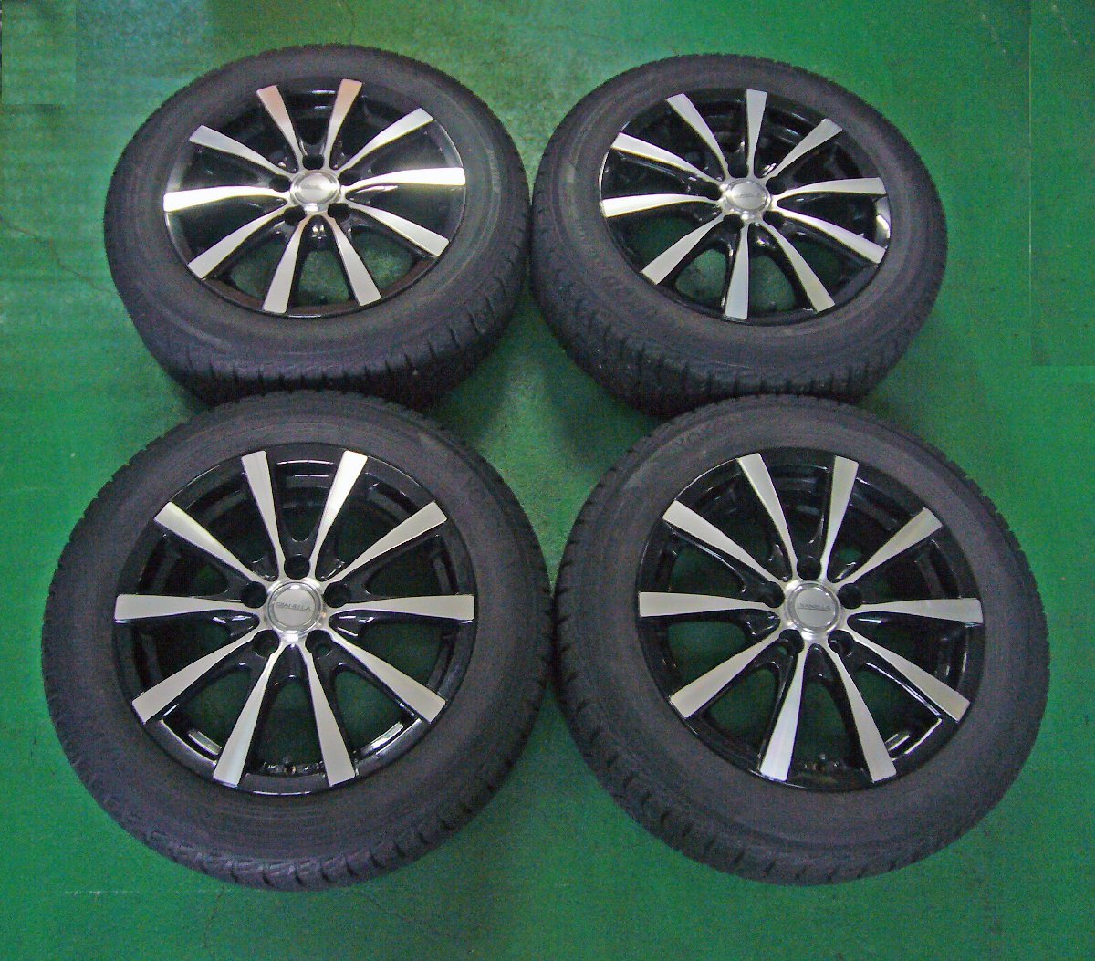 ☆DIANELLA 15インチホイル【6J 5H 114.3+43】ヨコハマ iceGUARD iG50PLUS 185/60R15 スタッドレス USED品☆