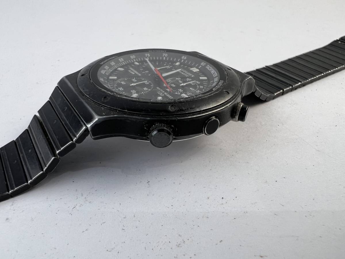 腕時計 QZ CITIZEN シチズン QUARTZ CHRONOGRAPH ALARM クロノグラフ 