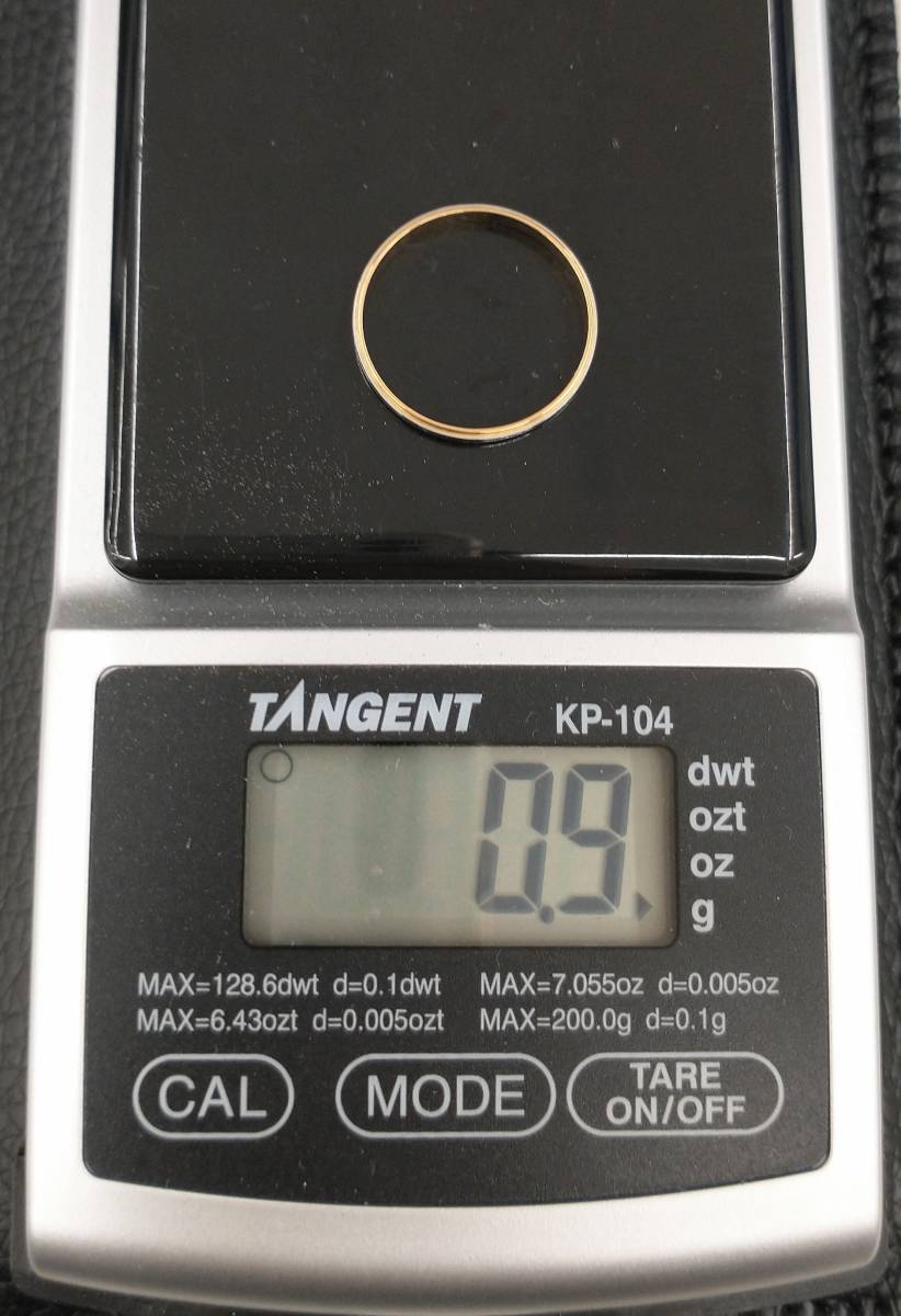 K18 リング サファイア イエローゴールド 指輪 12号 希少 約0.90g