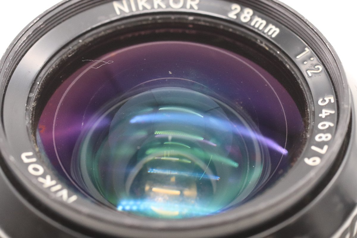NIKON ニコン NIKKOR 28mm F2 単焦点 カメラレンズ 一眼レフ 41479-C 28mm Nikon Nikkor f2 AI F2.8公式認定