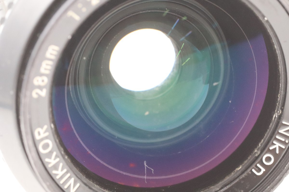 NIKON ニコン NIKKOR 28mm F2 単焦点 カメラレンズ 一眼レフ 41479-C 28mm Nikon Nikkor f2 AI F2.8公式認定