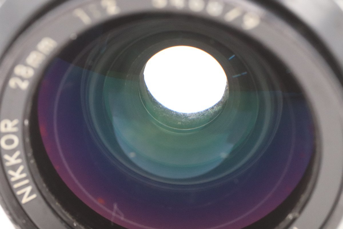 NIKON ニコン NIKKOR 28mm F2 単焦点 カメラレンズ 一眼レフ 41479-C 28mm Nikon Nikkor f2 AI F2.8公式認定