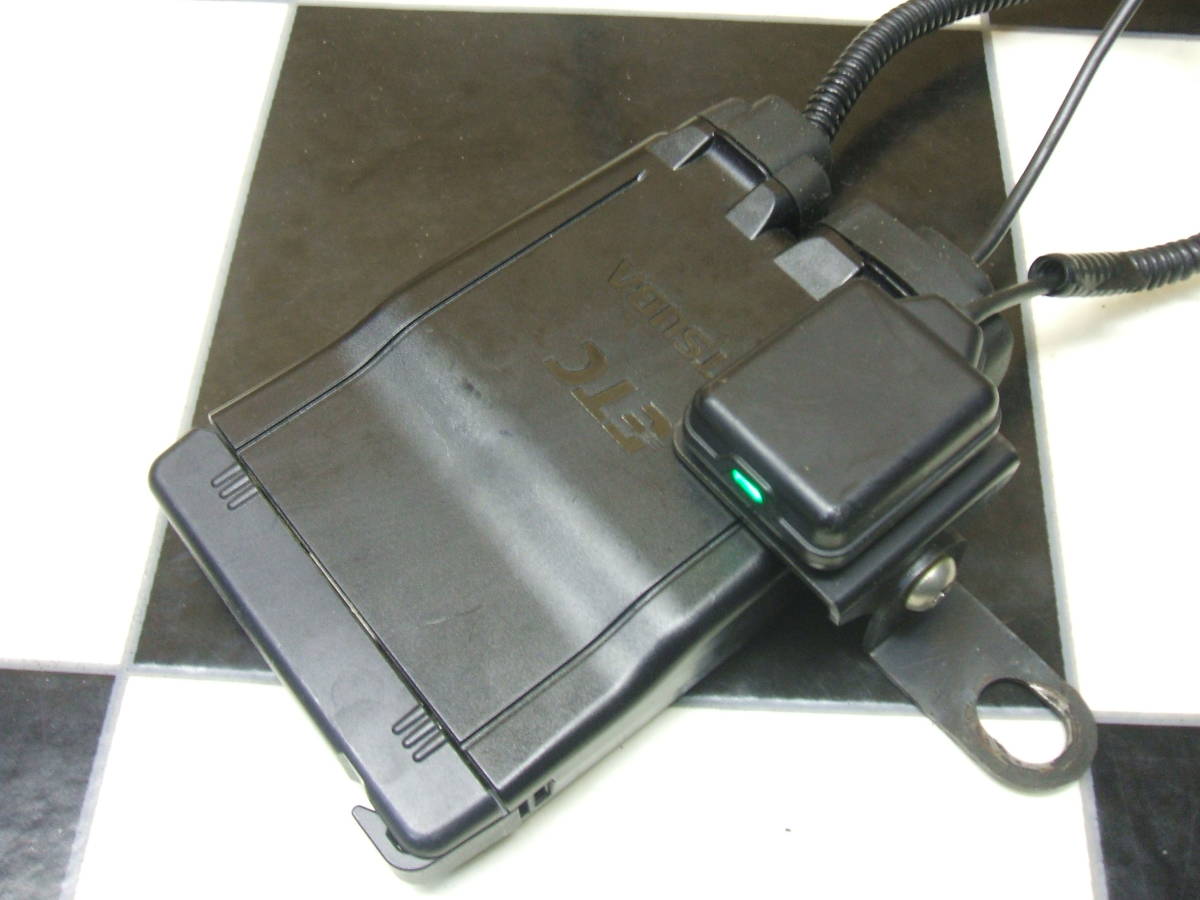 二輪用ETC MSC-BE51 アンテナ分離型 セットアップ済み 動作OK ステー付き 即決★レターパック520