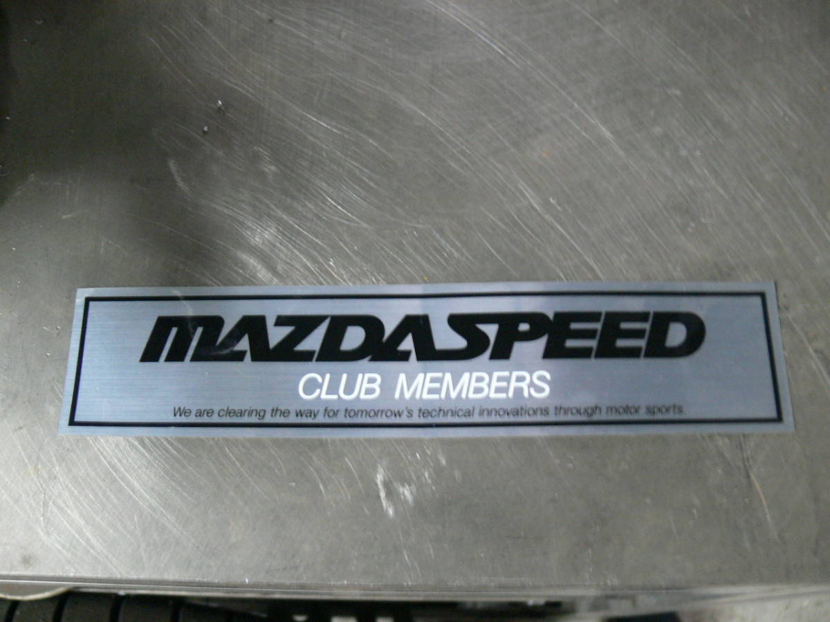 超激レア 非売品 MAZDA SPEED CLUB MEMBERS マツダスピードクラブ