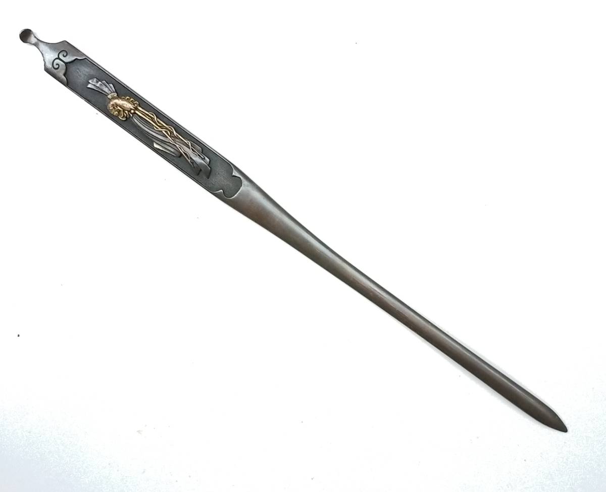 脇差 拵え 縁頭 ☆笄☆江戸 全長91㎝ 刀装具 e-swordイー・