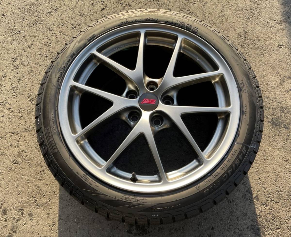 WRX STI【VAB】純正ホイール 18/8 1/2J 55 ICEASIMMETRICO 245/40R18 4本