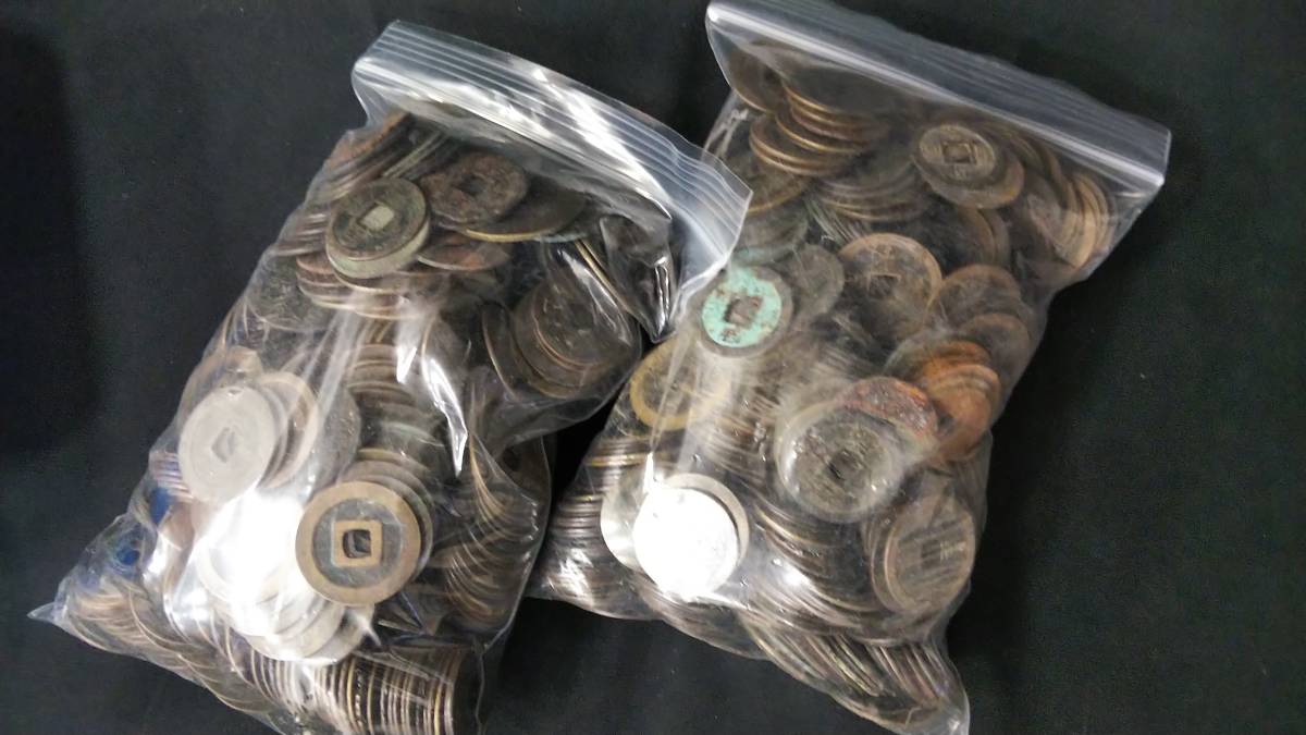 ☆古銭 寛永通宝 穴銭 3.4Kg 古銭 寛永通宝 穴銭 旧硬貨 外国