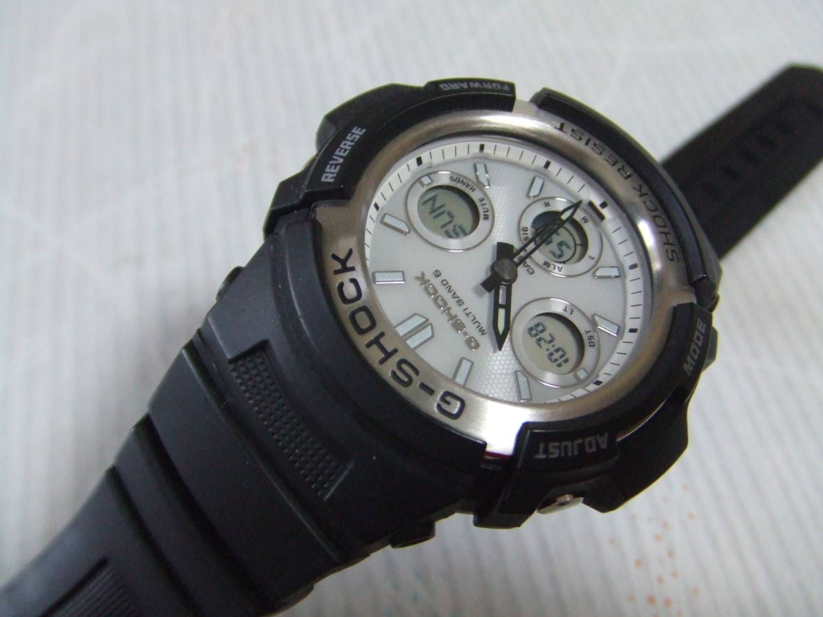 G-SHOCK☆AWG-M100S-7AJF☆マルチバンド6電波＆ソーラーモデル☆美中古