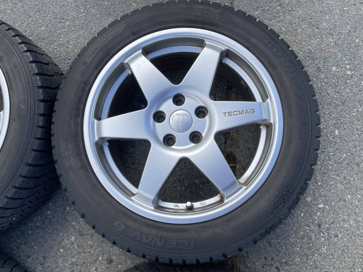 □スタッドレスタイヤ 225/50R17 TECMAG ICENAVI6 17×7J 5H-108 4本 