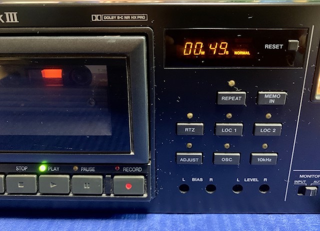 TASCAM プロ業務用高級3ヘッド3モータカセットデッキ 122MK3 動作確認