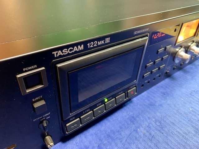TASCAM プロ業務用高級3ヘッド3モータカセットデッキ 122MK3 動作確認