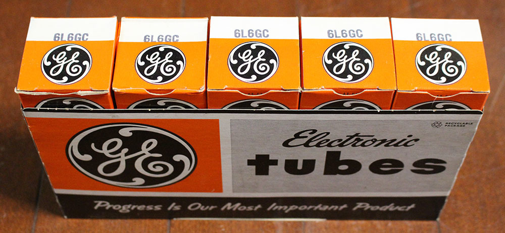 TV-7測定済！未使用品 GE 6L6GC 5本セット General Electric(真空管 