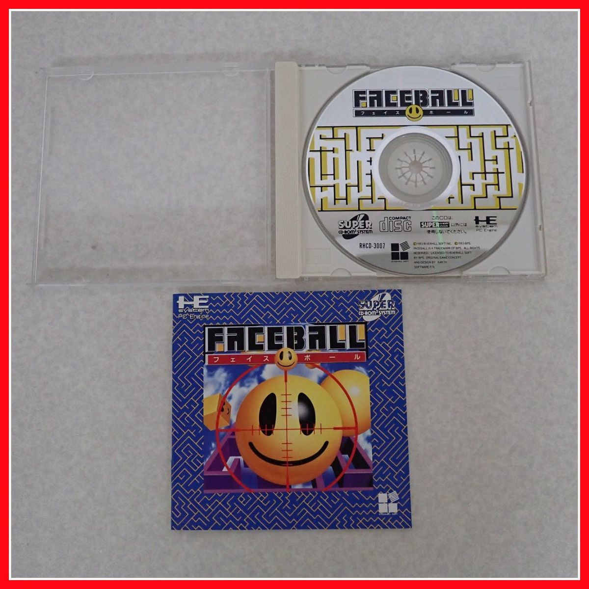 品 PCE PCエンジン SUPER CD-ROM2 FACE BALL フェイスボール RIVERHILL 