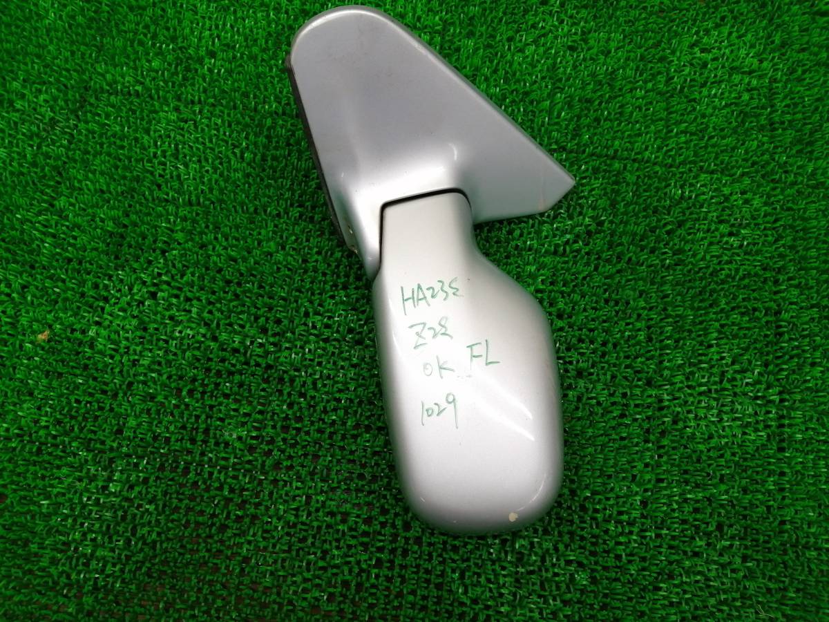 1029　スズキ　アルト　HA23S　純正　ドアミラー　左　サイドミラー　助手席側　左側　動作確認OK　Z2S/シルバー