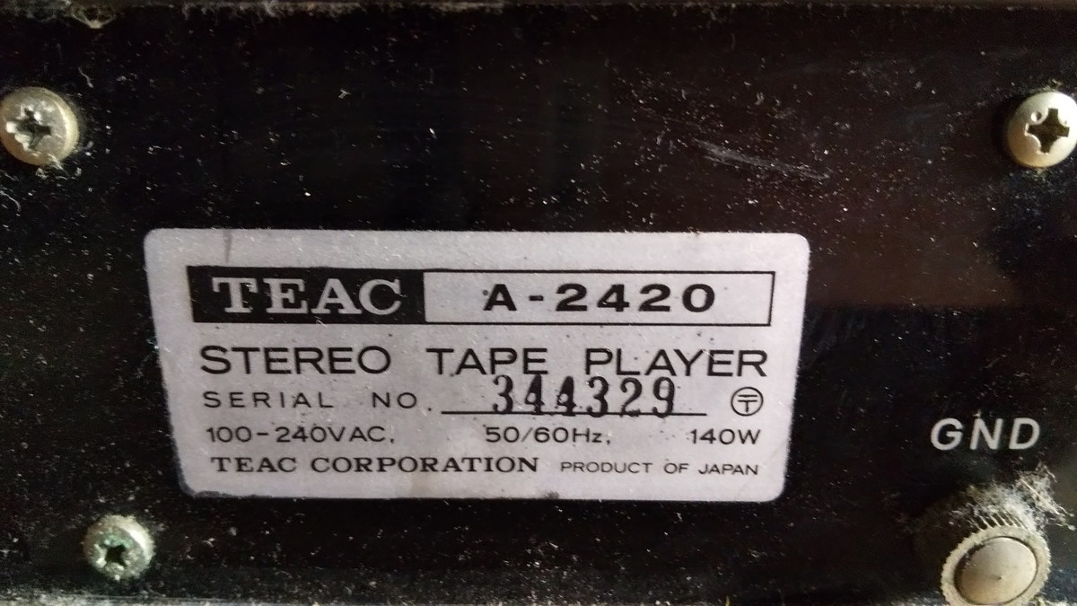 H000-200 TEAC/ティアック【A-2420】オープンリールデッキ