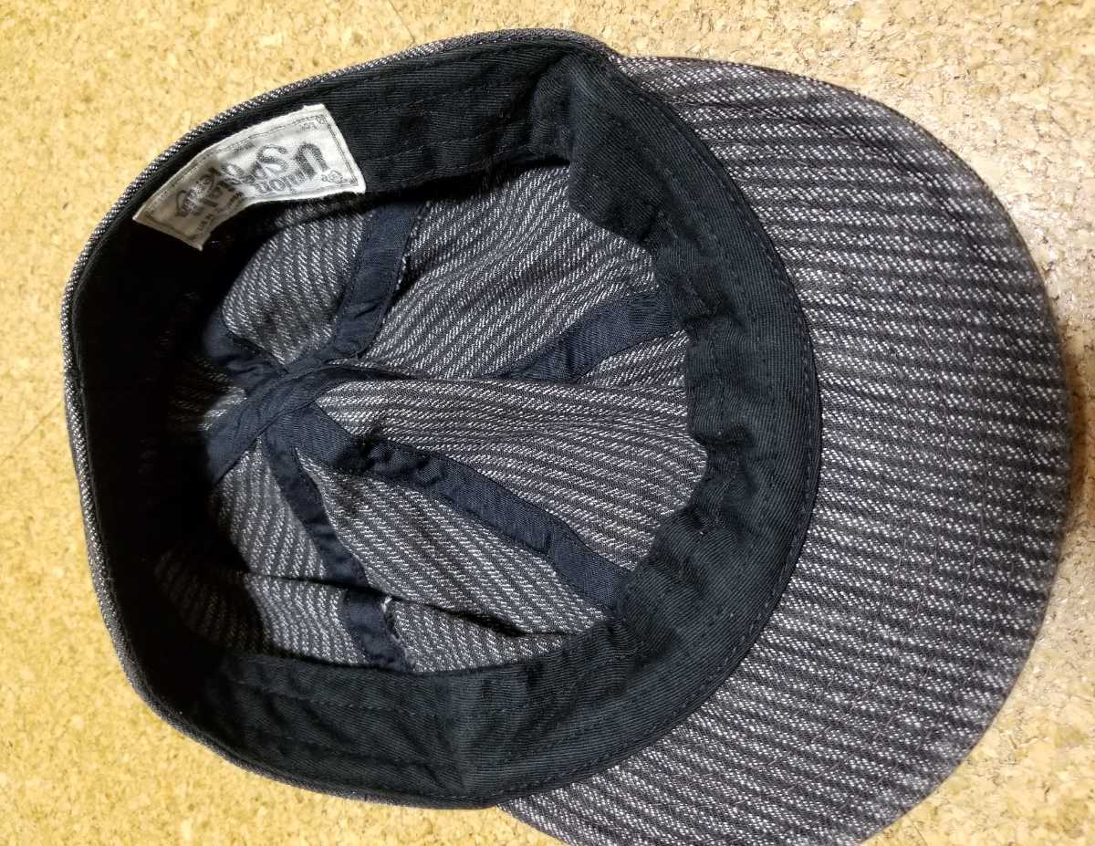 美品 フリーホイーラーズ ガスリー ストライプ ワークキャップ
