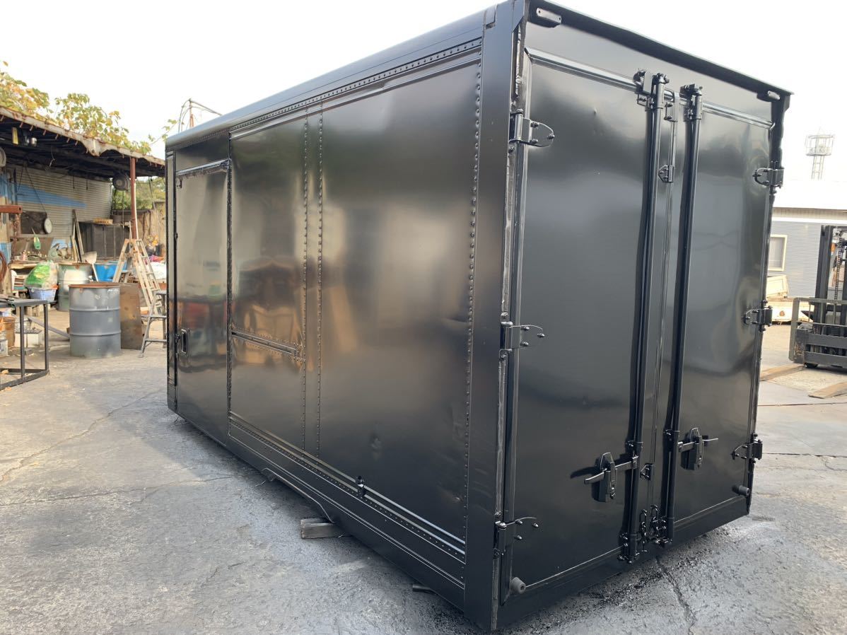 No.487 アルミバン 2t 車 ロング アルミ箱 バイク倉庫 トラック