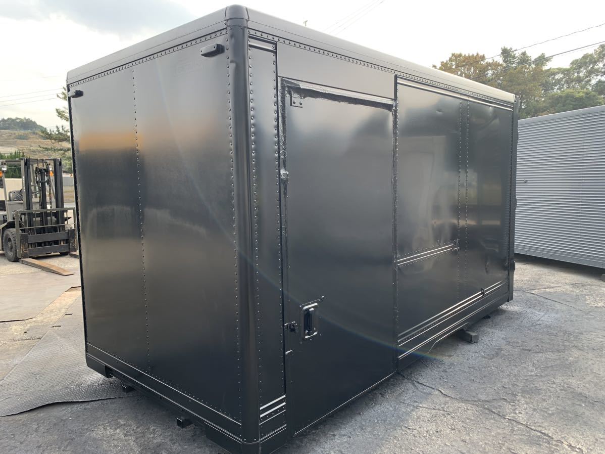 福岡発NO695 保冷バン アルミ箱 バイク倉庫 トラックコンテナ 物置 米  