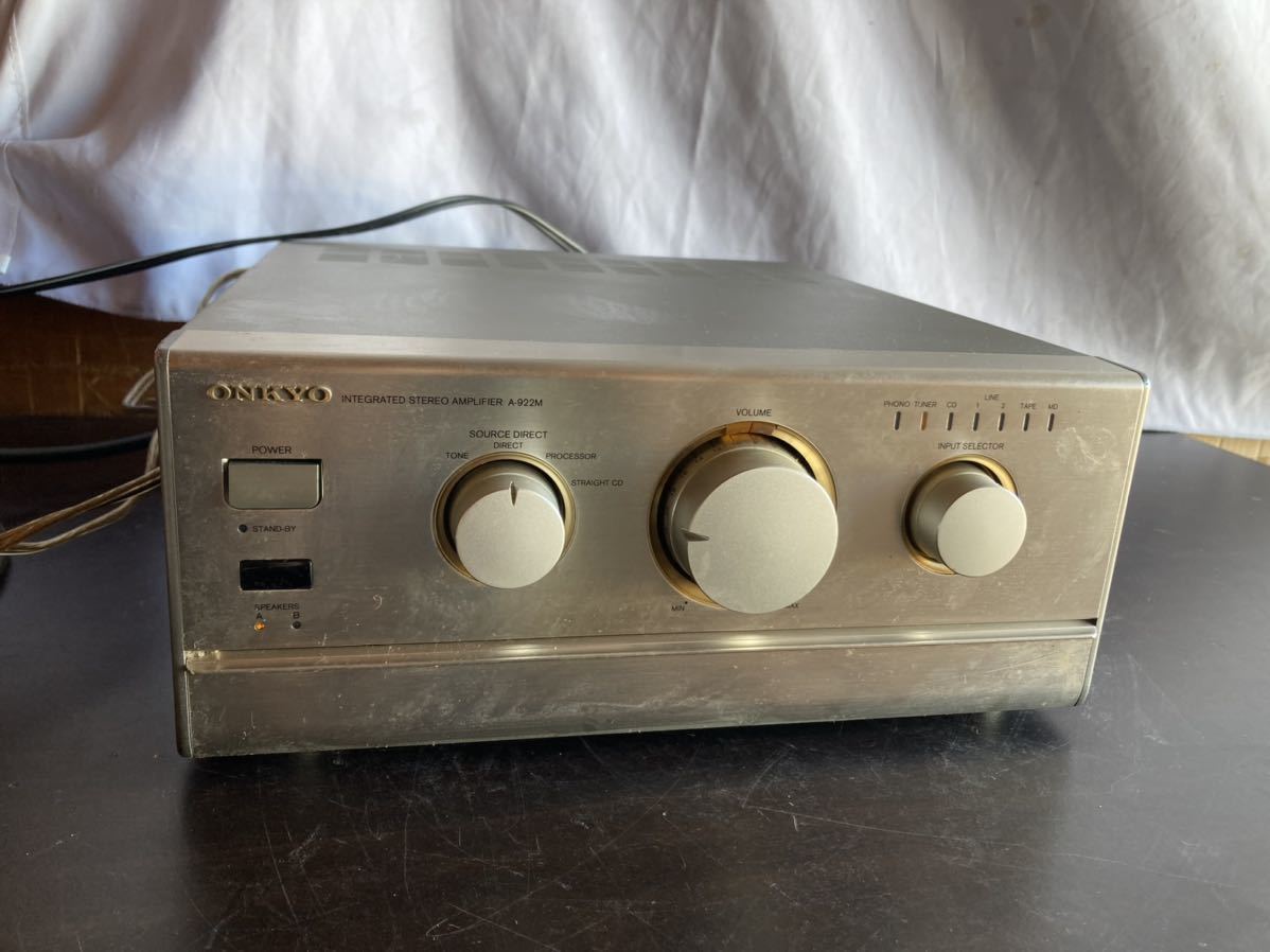 ONKYO A-922M リモコン付 プリメインアンプ ステレオアンプ アンプ