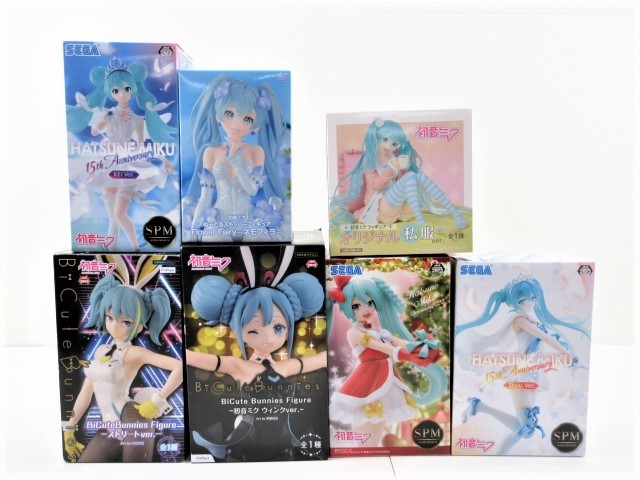 100%新品，HOT n63356-ty 7個セット ぬーどるストッパー Bicute Bunnies SPM等 初音ミク フィギュア 054-221208(初音ミク)｜売買されたオークション情報、yahooの商品情報をアーカイブ公開 - オークファン 初音ミク
