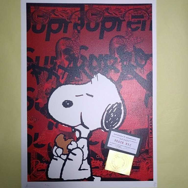 DEATH NYC 世界限定100枚アートポスター スヌーピー× Supreme 【公式通販】