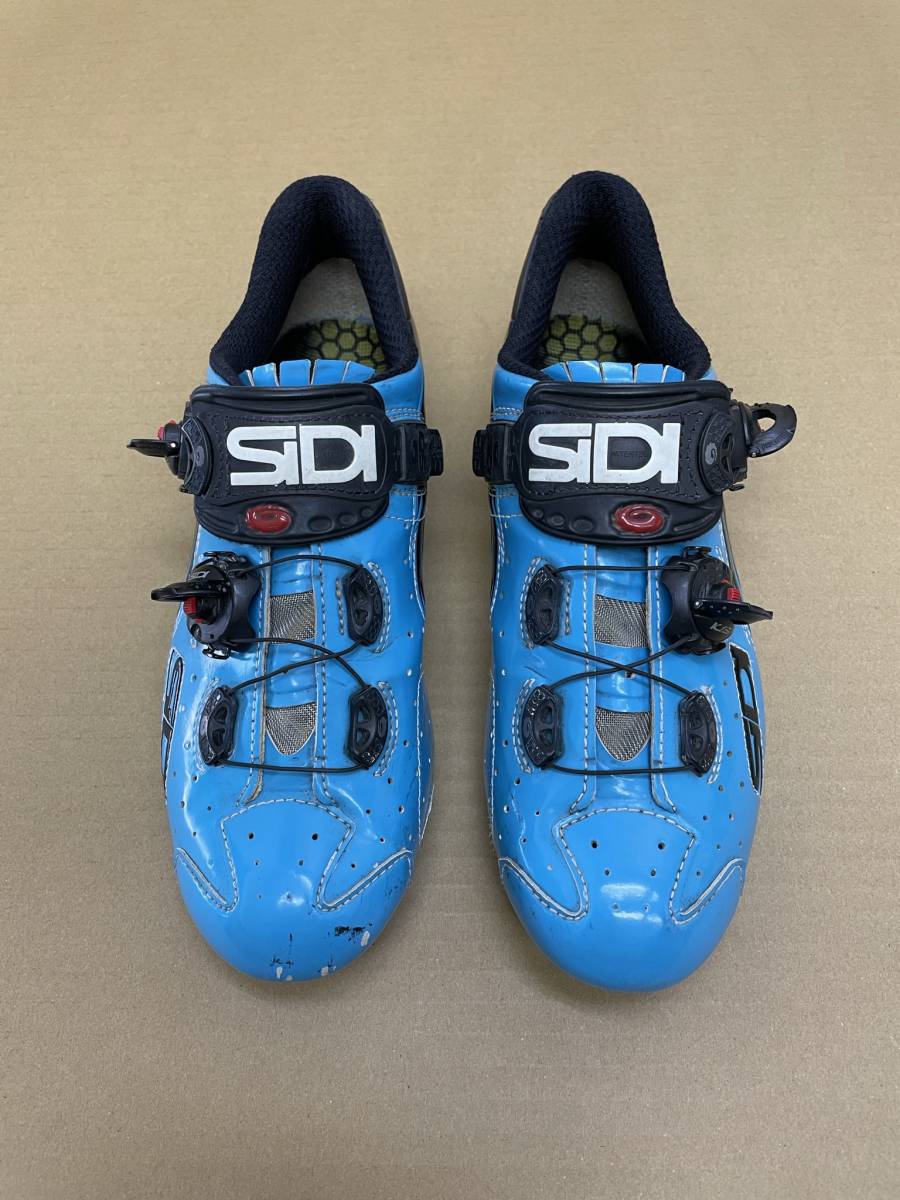 SIDI wire 41サイクリングシューズ 青 .: SIDI(シディ