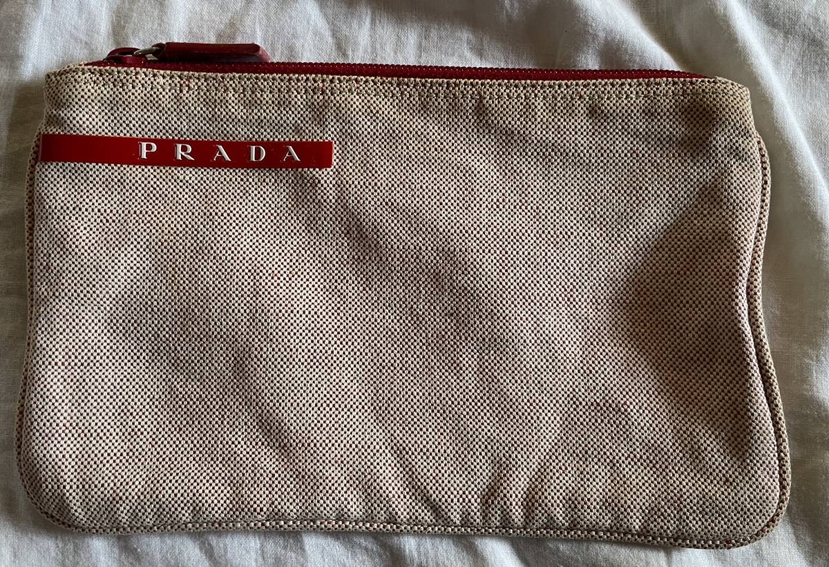 PRADA(プラダ) キャンバス ブランド通販のBUYMA ポーチ(レディース 