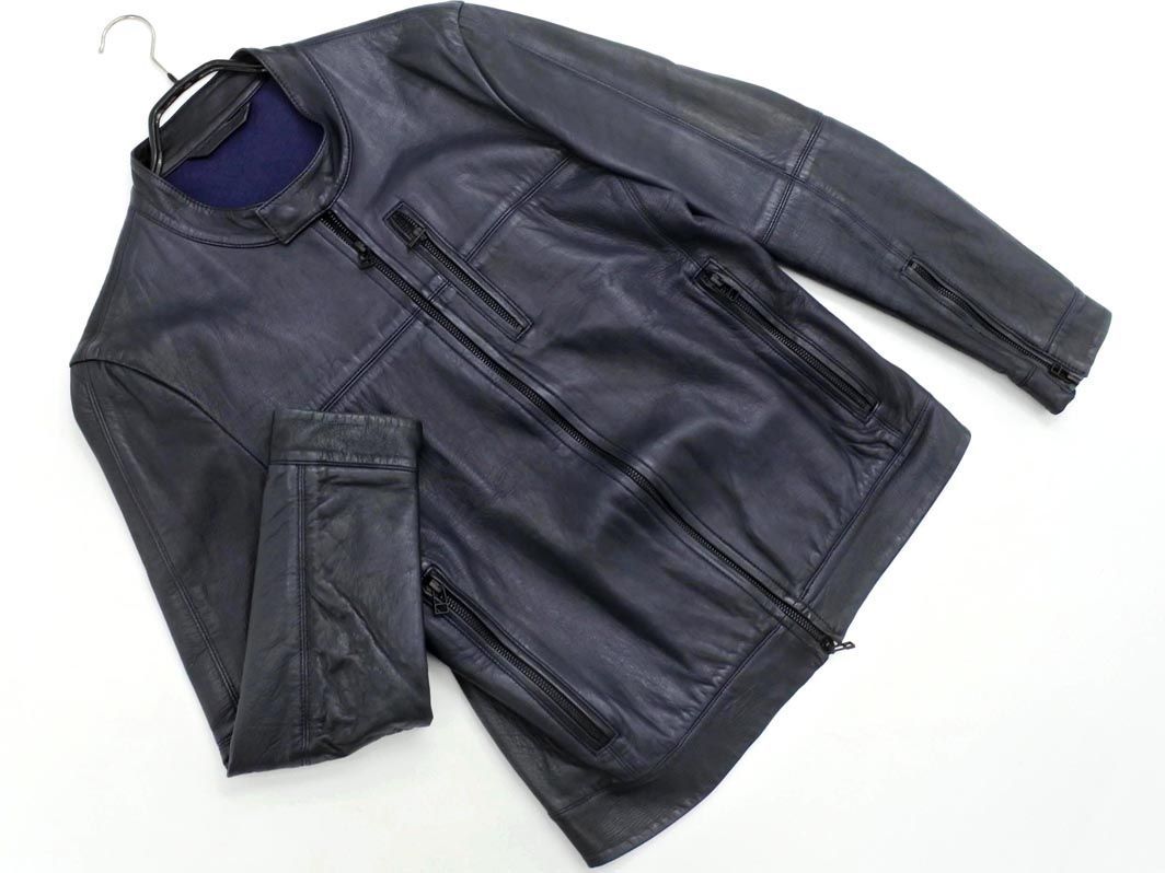 バーニーズ ニューヨーク ラムレザー ライダース ジャケット sizeM