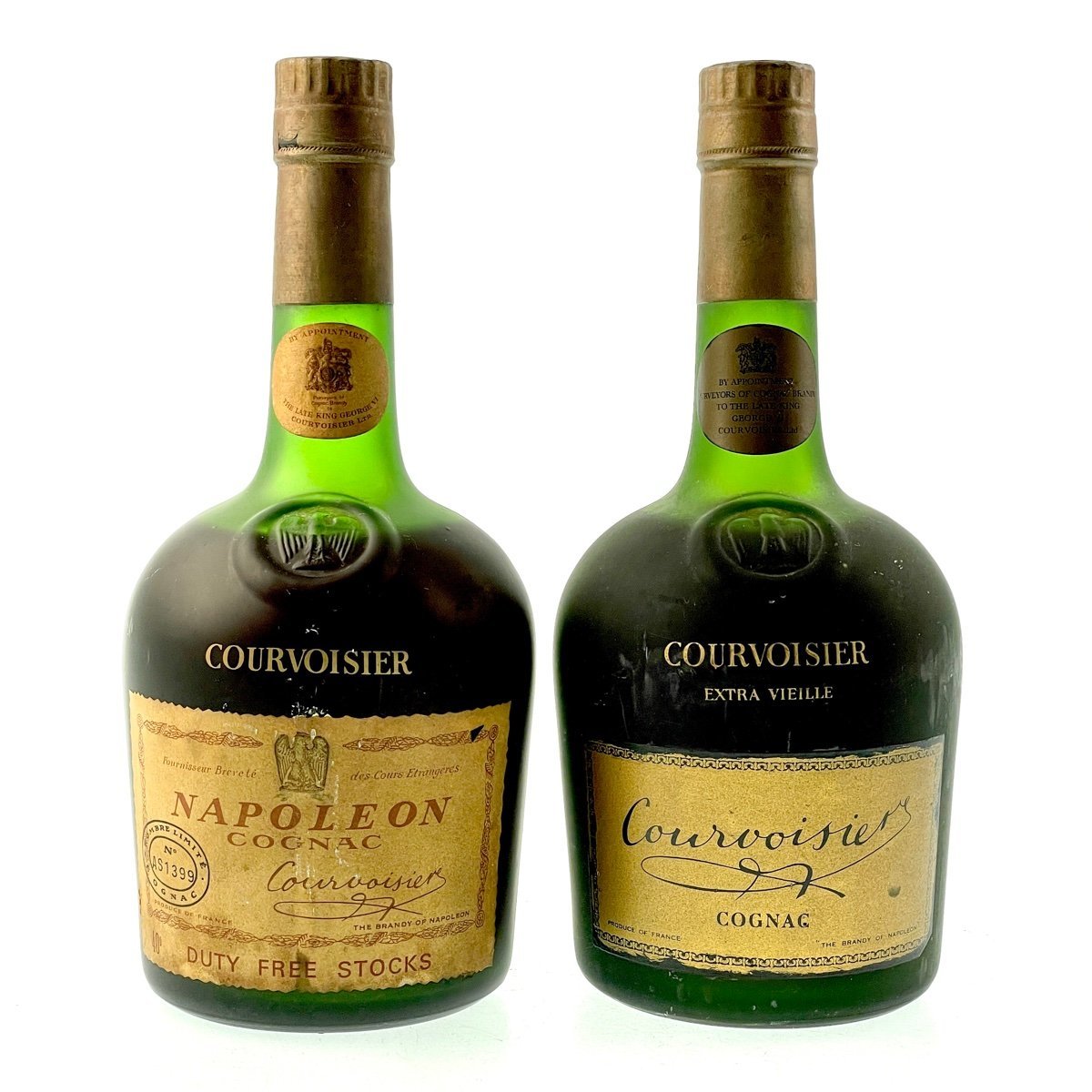 2本 クルボアジェ Courvoisier ナポレオン 旧ボトル エクストラ