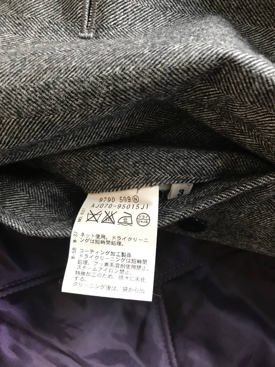 メンズ3 TAKEO KIKUCHI タケオキクチ カシミヤミックス グレー系