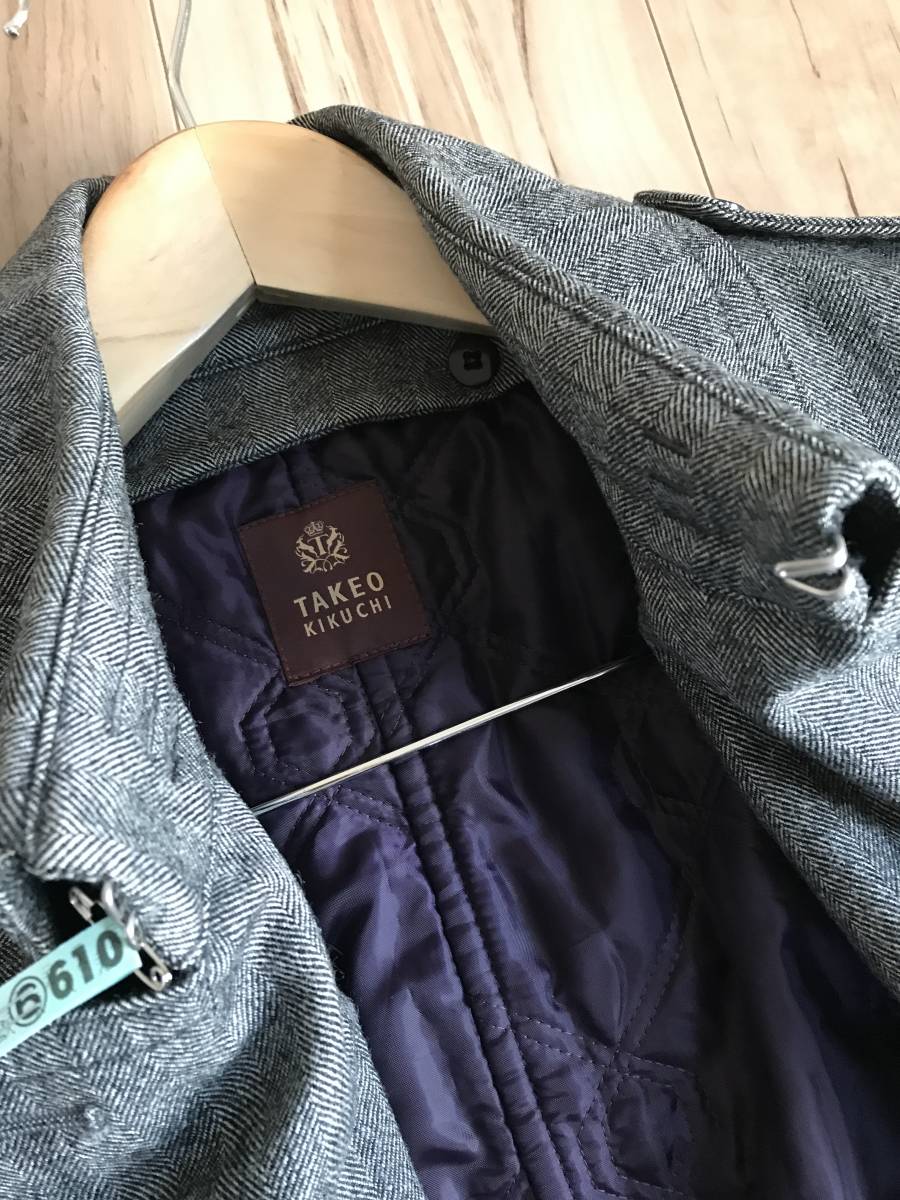 メンズ3 TAKEO KIKUCHI タケオキクチ カシミヤミックス グレー系