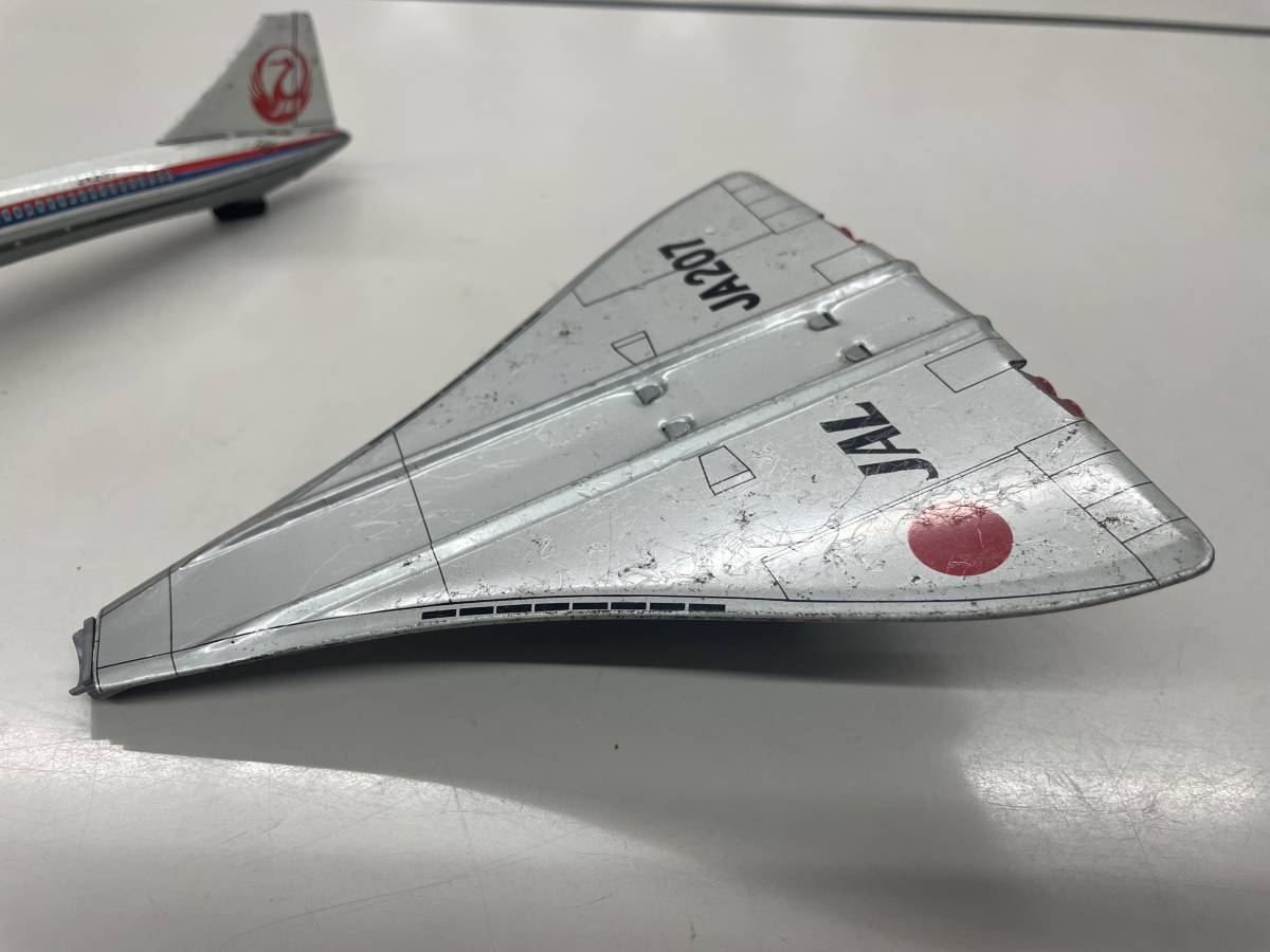 ブリキ DAIYA コンコルド JAL JA207 日本製 全長32.5㎝ JAL コンコルド