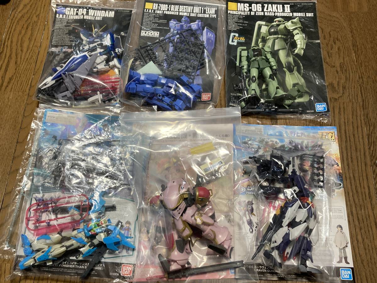 【爆買い，大人気】 HG 1/144 ガンプラ 組立済 ジャンク品６個＋おまけ(完成品)｜売買されたオークション情報、yahooの商品情報をアーカイブ公開 - オークファン 完成品