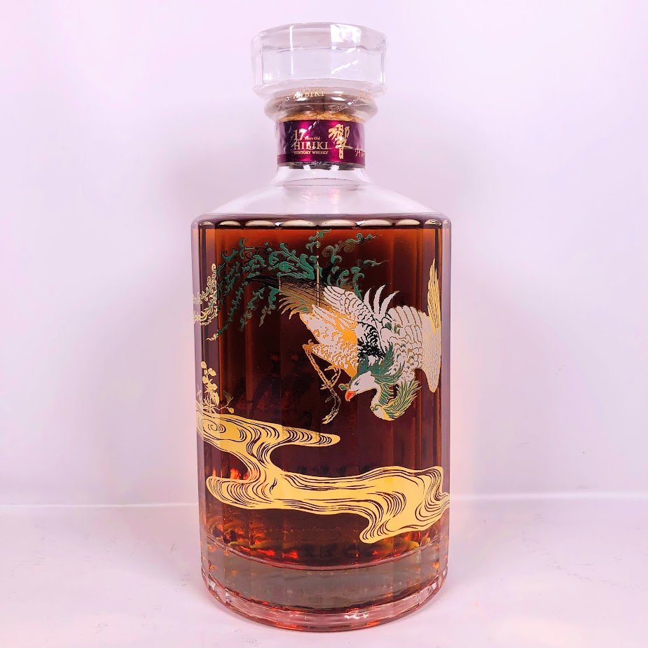 サントリー 響 17年 鳳凰 意匠ボトル 空瓶 空箱 冊子付き