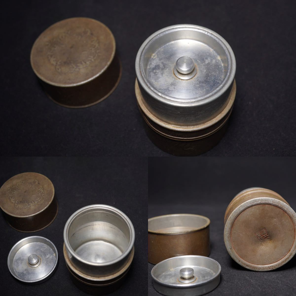 時代唐物 在銘 古錫 茶壷 茶入 煎茶道具 時代唐物 在銘 古錫 茶壷 茶入